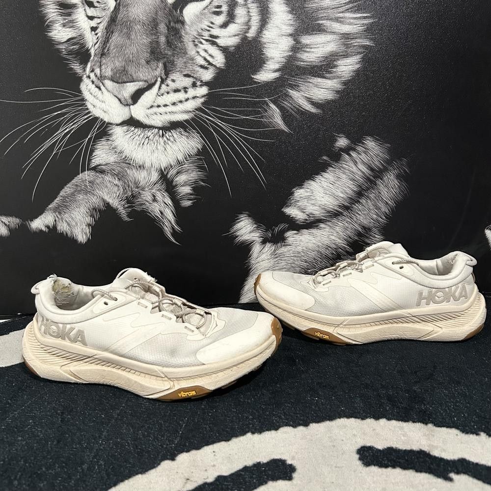 Hoka One One Transport 1123154-EEGG Athletic Sneaker Women's 7.5B Beige Mesh